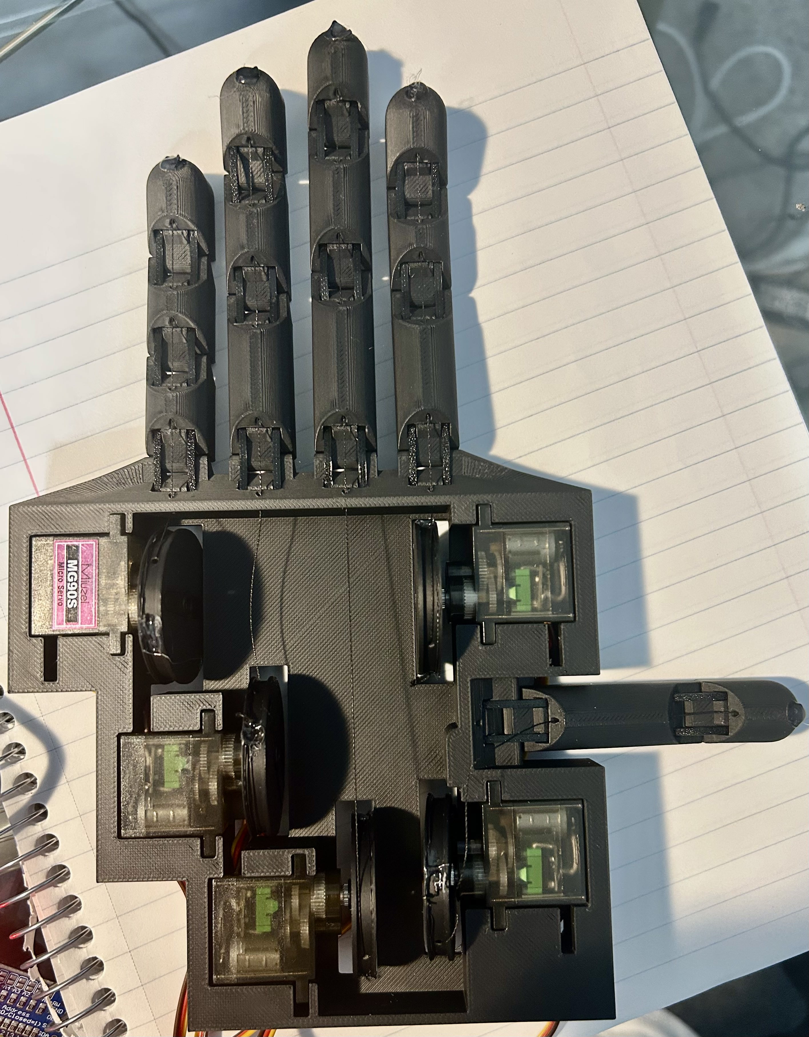 View of Physical Robotic Hand